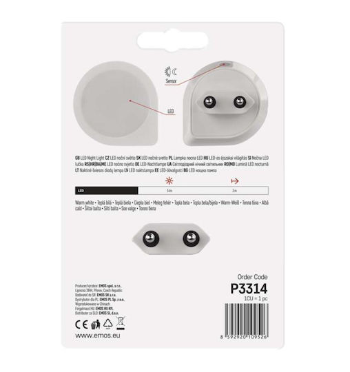 Emos LED Night Light Plug with Photocell 1pcs