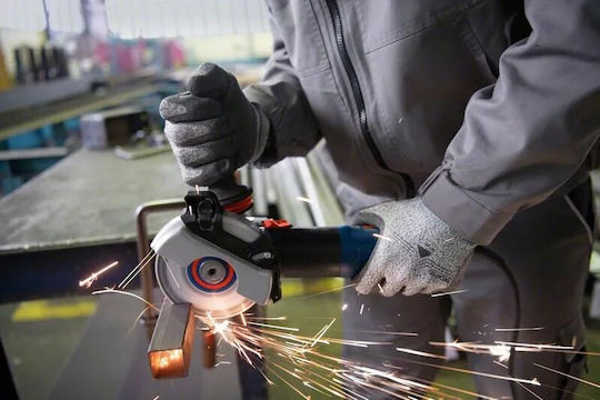 Bosch GWS 17-125 S Τροχός 125mm Ρεύματος 1700W με Ρύθμιση Στροφών