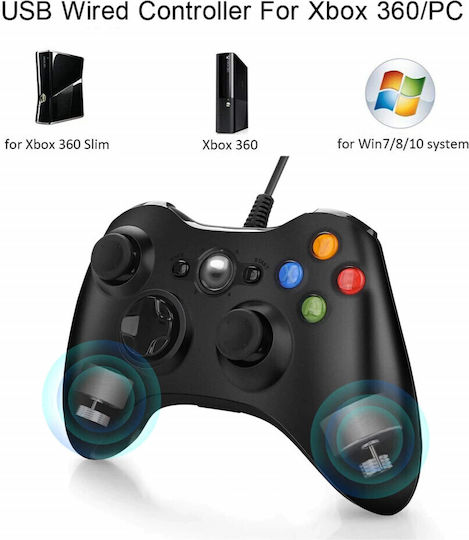 FOXMAG24.XBO360 Gamepad Cu Fir Pentru Xbox 360 / PC