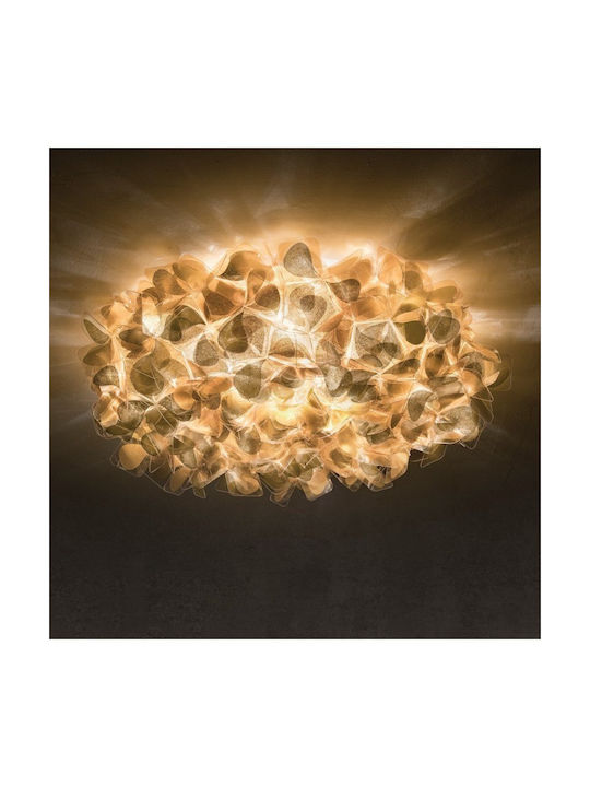 Slamp Clizia Large Ceiling Mount Light 78cm Black with Socket E27