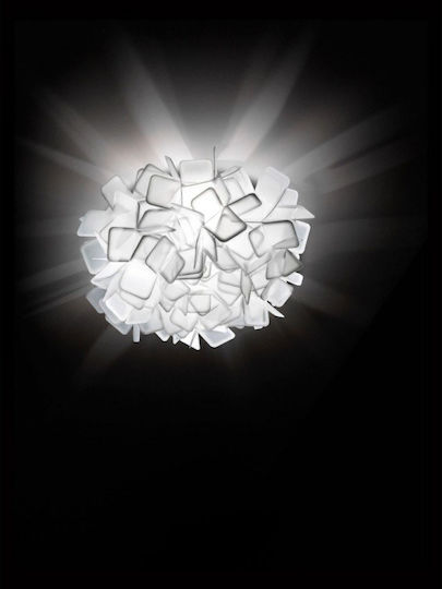 Slamp Clizia Medium Fume Πλαφονιέρα Οροφής Διάφανη με Ντουί E27