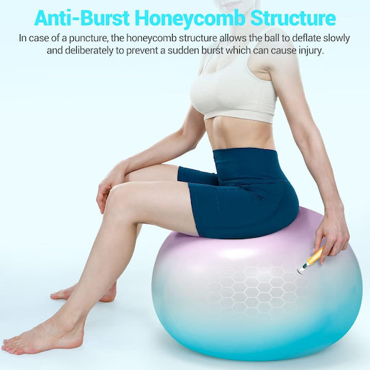 Sportneer Minge Pilates 65cm în culoare Roz
