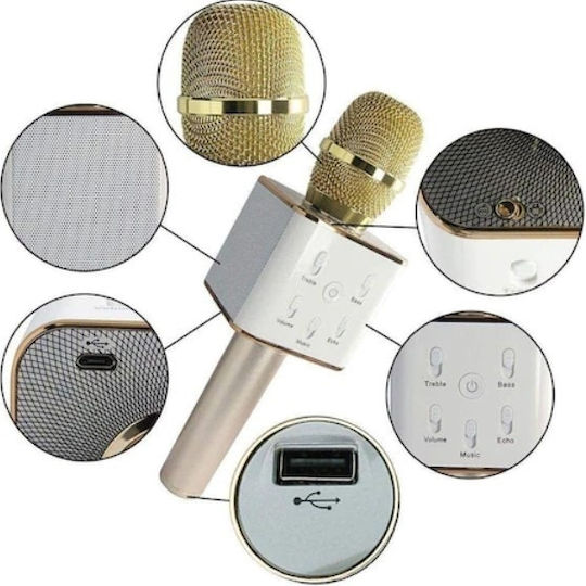 Microfon Karaoke Wireless DLSF3SMBM Auriu