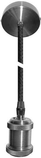Adeleq Pendant Light Black with Socket E27