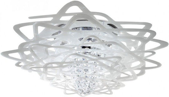 Slamp Aurora Large Ceiling Mount Light Black with Socket E27