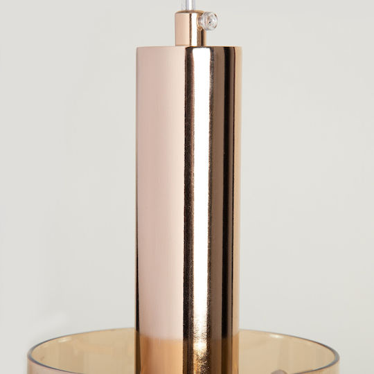 Agora Lighting Verstellbar Hängelampe Lahti Schiene mit Fassung E27 58x58x100cm.