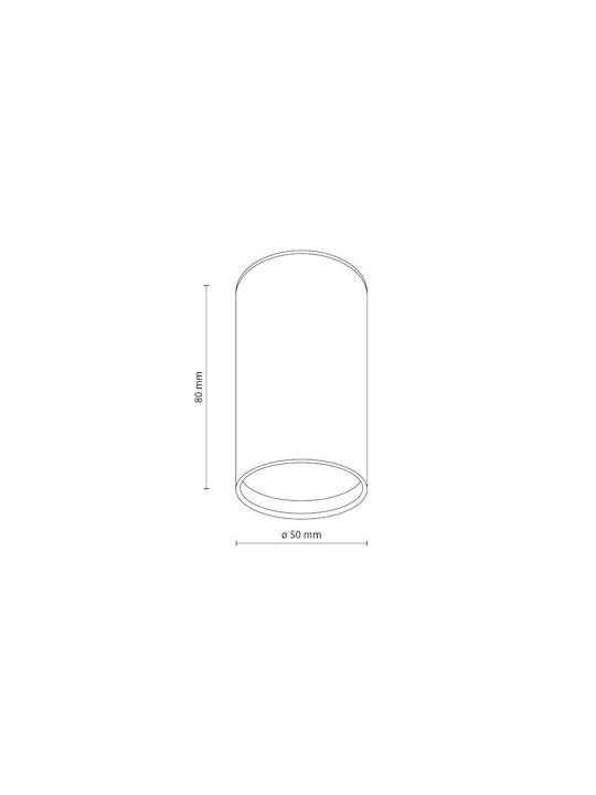 TK Lighting Monos Spot în Culoare Negru
