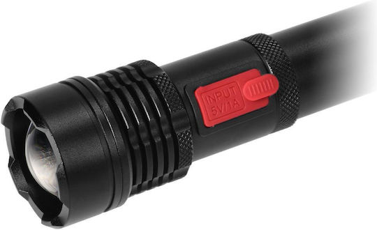 Orno Φακός LED IPX3 με Μέγιστη Φωτεινότητα 500lm