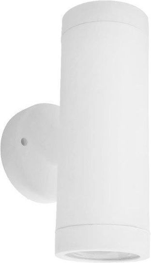 Heronia C-02 2L Επιτοίχιο Εξωτερικό Σποτ GU10 IP44 Διπλής Δέσμης 7x9x9.5εκ.