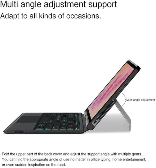 Flip Cover Cu Tastatură Neagră Lenovo Tab Plus 11.5 (TB-351)