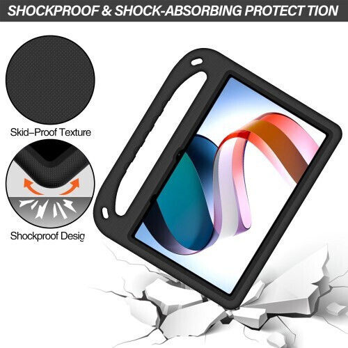 Hand-Hold Flip Cover Durable for Kids Blacη (Redmi Pad) 660202132A