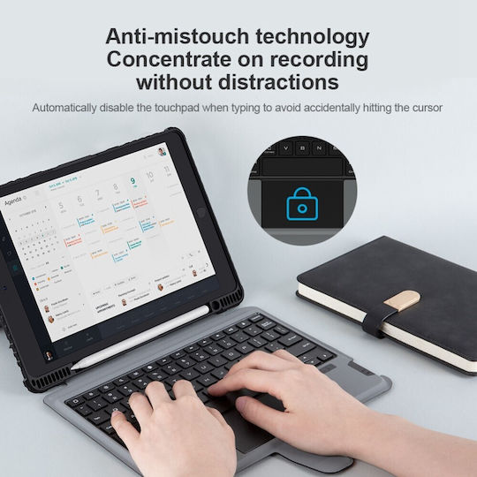 Nillkin Bumper Combo Flip Cover με Πληκτρολόγιο Μαύρη (iPad 2019/2020/2021 10.2'')