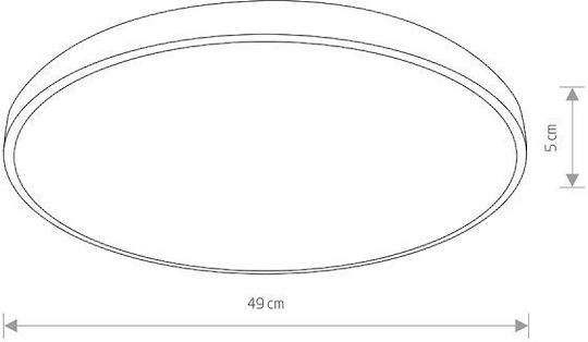 Nowodvorski Στρογγυλό LED Panel 32W με Φυσικό Λευκό Φως 4000K