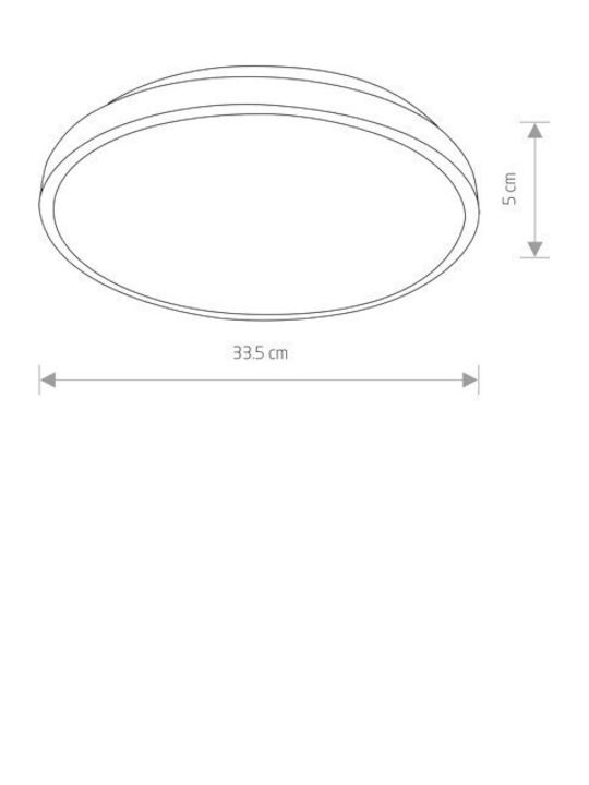 Nowodvorski Round LED Panel 22W with Warm White Light 3000K