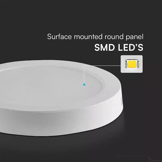 V-TAC Rund LED Panel 6W mit Natürliches Weiß Licht 4000K