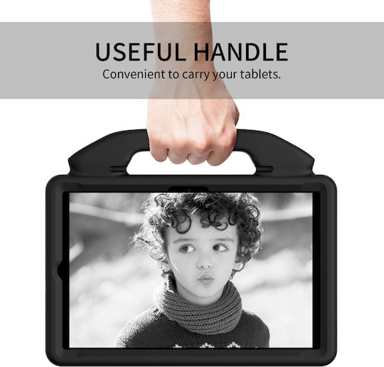 Kidsafe Удароустойчива Задна Корица с Поставка за Пръсти Издръжлива за Деца Червена (Galaxy Tab A8)