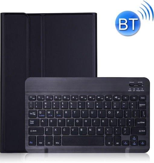 με Αποσπώμενο Bluetooth Flip Cover με Πληκτρολόγιο στα Αγγλικά US Μαύρη (Galaxy Tab S7 / Galaxy Tab S8)