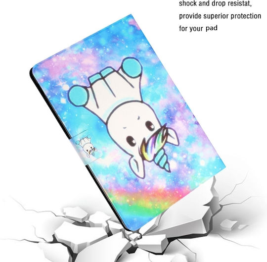 Unicorn Flip Cover Multicolor Pentru Galaxy Tab A 10.1 2016