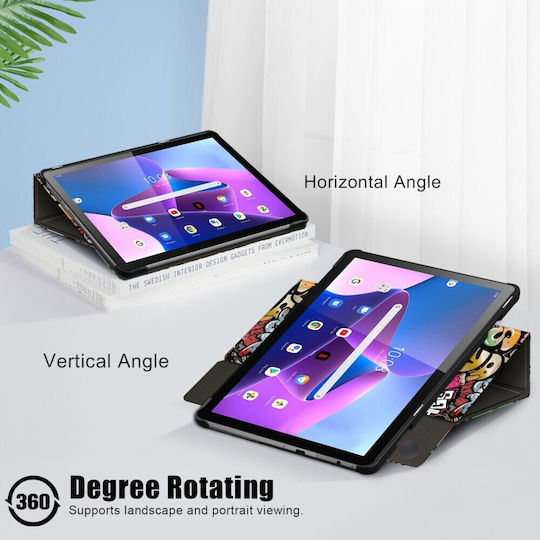Флип Капак Многоцветен (Lenovo Tab M10 3rd Gen 10.1 инча)