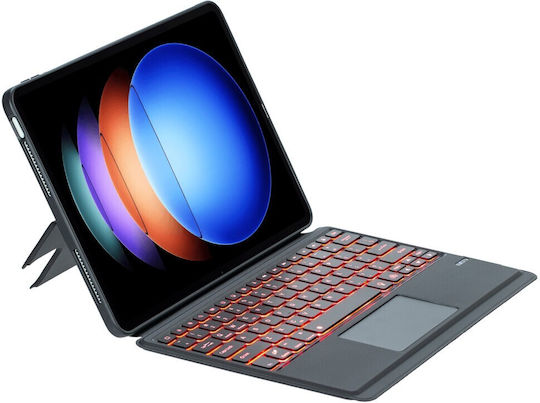 Touchpad Bluetooth Keyboard Backlight Illumination Xiaomi Pad 6s Pro 12.4 Black