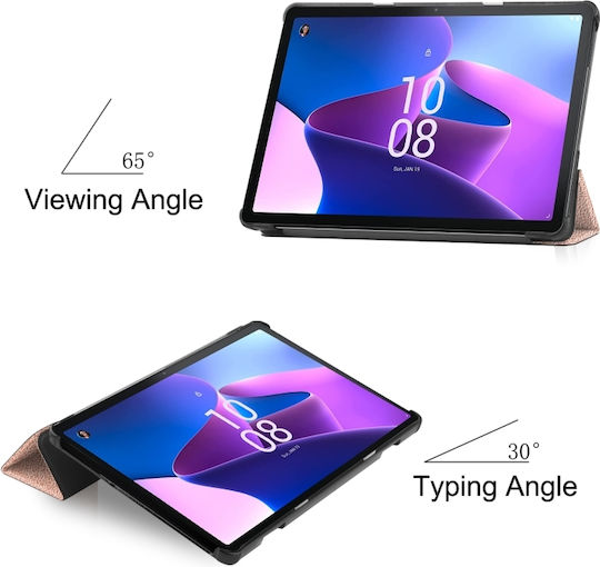 Magnetic 3 Fold Flip Cover Ροζ Χρυσή (Lenovo Tab M10 (3rd Gen) 10.1'')