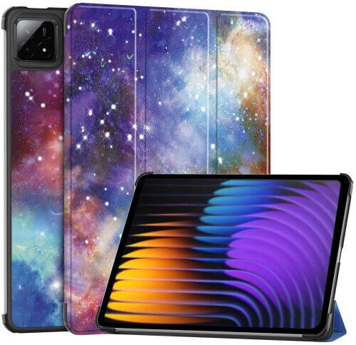 Dreifach gefaltete Buchhülle für Xiaomi Pad 7 Pro Pad 7 Galaxies