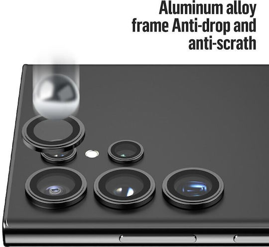 Blueo Προστασία Κάμερας Tempered Glass Ασημί για το Galaxy S24 Ultra