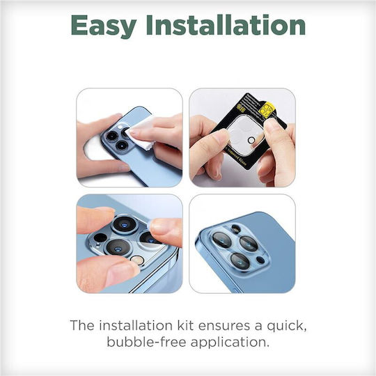Mobile Origin Προστασία Κάμερας Tempered Glass Μαύρο για το iPhone 14, iPhone 14 Plus