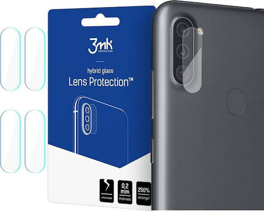 3MK Camera Lens Flexible Glass Протектор за камера Закалено стъкло Transparent за Galaxy M11