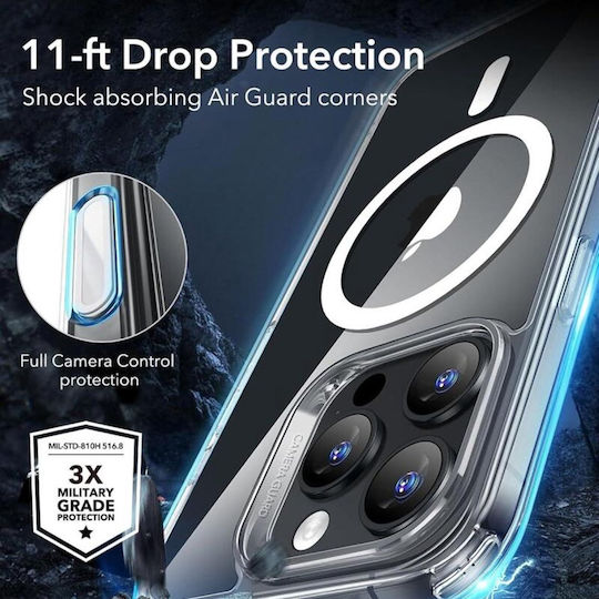 ESR Classic Hybrid Halolock Umschlag Rückseite Transparent (iPhone 17 Pro / iPhone 16 Pro)