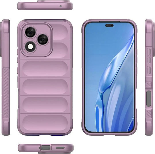 Techsuit Magic Umschlag Rückseite Silikon Lila (Honor 400 Lite)