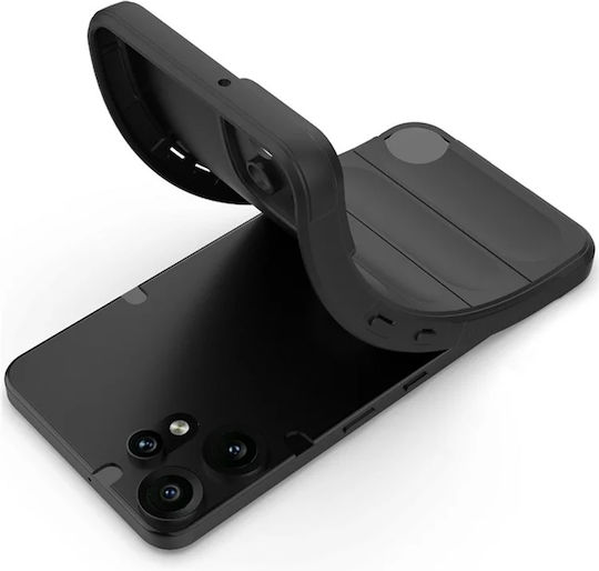 Techsuit Magic Umschlag Rückseite Silikon Schwarz (Nichts CMF Phone 2 Pro)