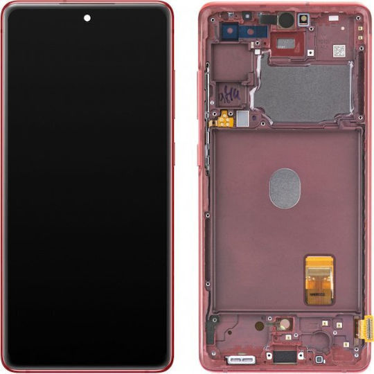 Samsung O ecran cu Mecanism Tactil pentru Samsung Galaxy S20 FE G780 (Roșu)