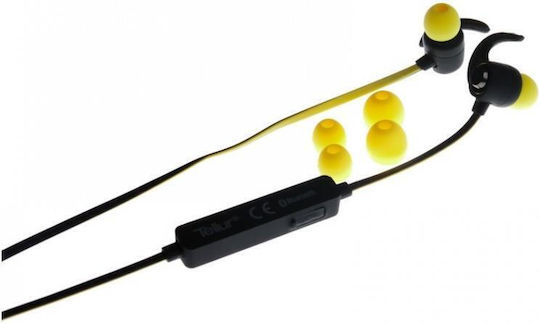 Tellur Speed In-ear Bluetooth Handsfree Ακουστικά με Αντοχή στον Ιδρώτα Κίτρινα