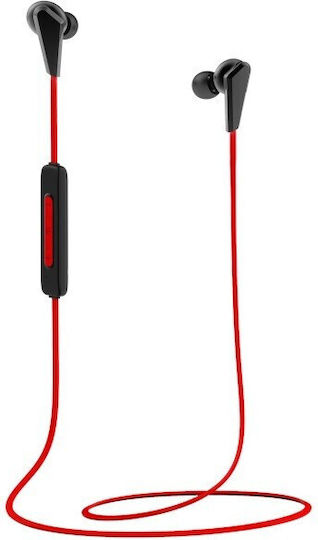 Lenovo Wireless Bluetooth Headset He01 In ear Слушалки с Кутийка за Зареждане Червен