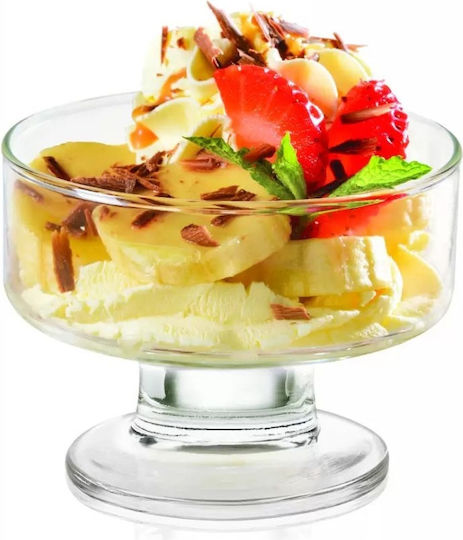 Cristar Ice Cream Serving Bowl Round Glass with Diameter 7.1cm