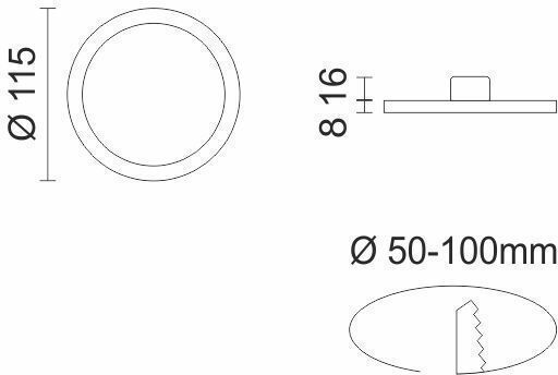 Ρυθμιζομενο Φωτιστικο Led Panel 8w 3000k
