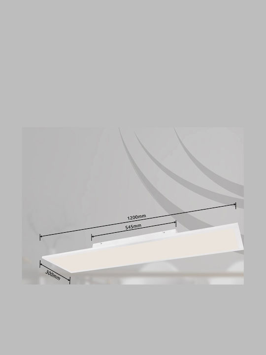 Globo Lighting Παραλληλόγραμμο LED Panel 44W με RGB Φωτισμό