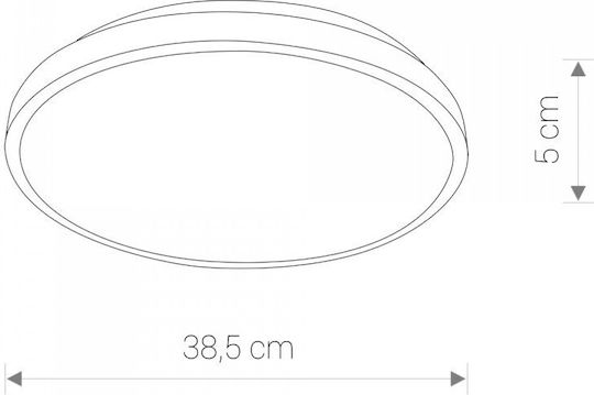 Nowodvorski Στρογγυλό LED Panel 22W με Φυσικό Λευκό Φως 4000K