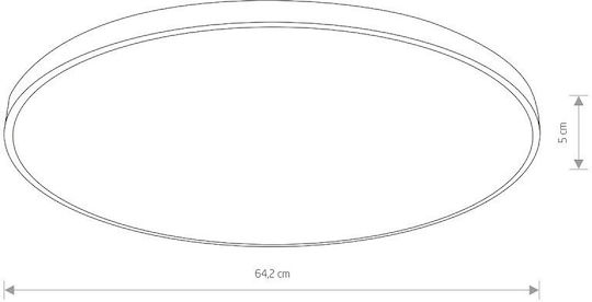 Nowodvorski Round LED Panel 64W with Natural White Light 4000K