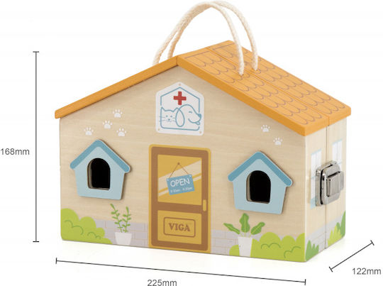 Viga Toys Ξύλινο Κουκλόσπιτο