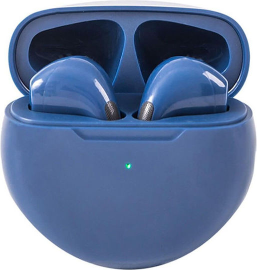 Moye Aurras 2 In-ear Bluetooth Handsfree Ακουστικά με Θήκη Φόρτισης Navy Blue