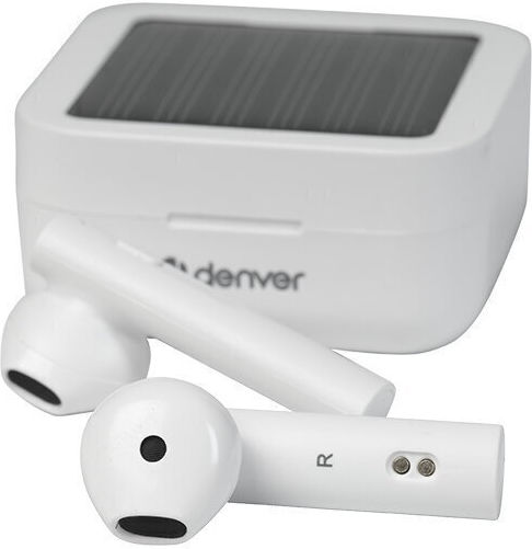 Denver TWS-62 Earbud Bluetooth Handsfree Ακουστικά με Θήκη Φόρτισης Λευκά