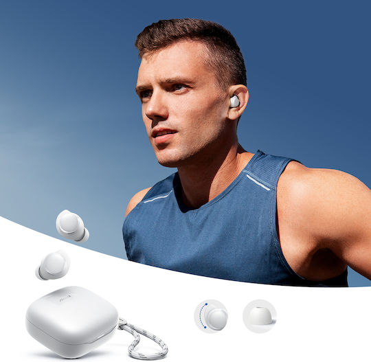 Joyroom JR-DB3 In-ear Bluetooth Handsfree Ακουστικά με Θήκη Φόρτισης Λευκά