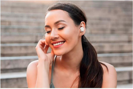 Philips TAT4556 In-ear Bluetooth Handsfree Ακουστικά με Αντοχή στον Ιδρώτα και Θήκη Φόρτισης Λευκά