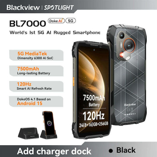 BlackView BL7000 5G Dual SIM (8GB/256GB) Resistant Smartphone Black