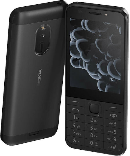 Nokia 230 (2024) Dual SIM Κινητό με Κουμπιά (Αγγλικό Μενού) Μαύρο