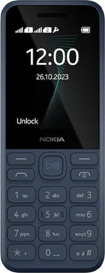 Nokia 130 (2023) Dual SIM Мобилен Телефон с Бутони Меню на Английски Език Син