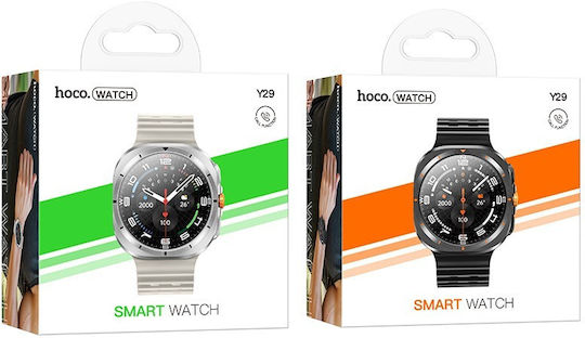 Hoco Y29 Call Aluminium 49mm Smartwatch (Μαύρο)