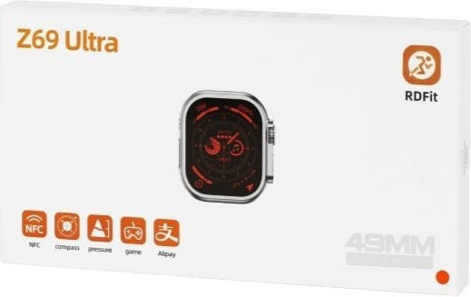 Z69 Ultra 49mm Smartwatch mit Pulsmesser (Orange)
